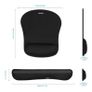 Keyboard and Mouse Wrist Support Pad Set, Comfortable Memory Foam Mouse Mat with Wrist Cushion Support, Anti-Slip Ergonomic Mouse Pad for Computer Laptop Working Gaming Image 2