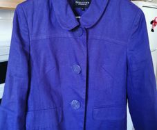 Debenhams collection linen purple blazer UK 12
