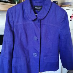 Debenhams collection linen purple blazer UK 12