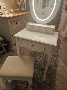Make up table vanity unit and stool