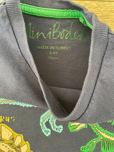 Glow in the dark Mini Boden boys T-shirt size 5/6 years old