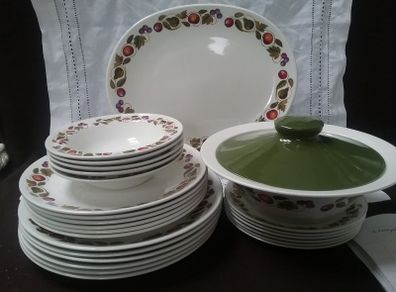 Retro Dinnerware Twenty five pieces