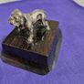 Silver bulldog statue Image 3