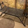 Cast iron bench with cushion made to measure Image 2