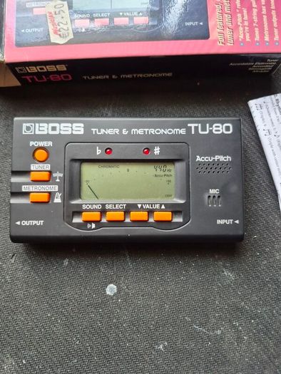 Boss TU-80 Chromatic Tuner Metronome Music/Guitar Tuner