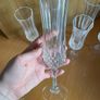 6 Vintage Champagne Flutes Image 3