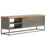 TV Cabinet Recycled Teak and Steel 120x30x40 cm Image 7