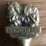 Brass Pekingese adorned Ashtray Image 2