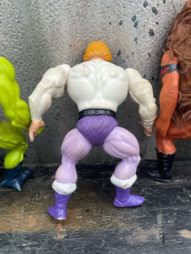Vintage Masters of the Universe, He-man, Prince Adam, Stinker, Grizzlor, Whiplash, Mossman, c1980s