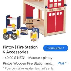 New Pintoy Wooden Fire Station