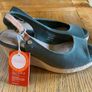 Khaki Green Wedge Sandles Image 2