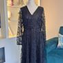 Stunning Fully Lined Long Black Sequin Dress by Lilie Rose Image 6