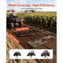 Drag Harrow, 6 ft Tow-Behind Driveway Grader with Chain Harrow, Adjustable Width & 80lbs Load Capacity, Heavy Duty Lawn Leveling Rake, Fits ATVs UTVs Tractors, for Gravel Driveway Field Image 5