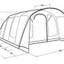 Outwell Colorado 6 Air Beam large Family Air Beam Tent New Image 9