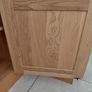 Solid Oak, two door, cabinet. Image 10