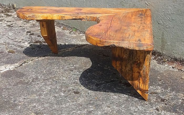 NEW :Rustic Driftwood Floating Corner Shelf