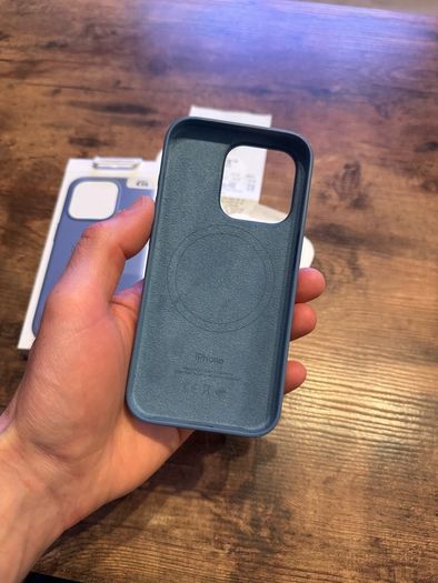 Original Apple iPhone 15 Pro Silicone Case Winter Blue