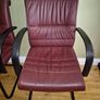 4 Office Style Leather Arm Chairs Image 5