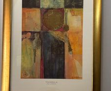 (Move out sell-see my other low priced ads) Framed Print - Mandala by Joan Colbourn