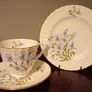 Rare Vintage Duchess, Blue Floral Coffee Set.Fine Bone China,England. Image 7