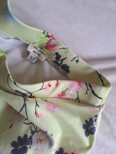 River island girls flower yellow skirt 3-4