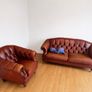 Vintage Leather Chesterfield Style Sofa Image 2