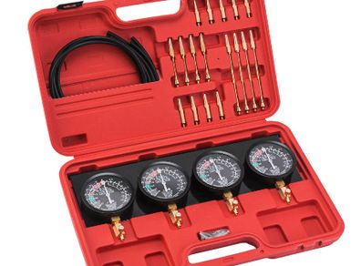 BRAND NEW Fuel Vacuum Carburetor Synchronize Tool Kit Carb Sync Gauge Set with 4 Rubber Hoses 4 Synchronizer Gauges For Motocycle