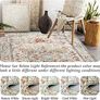 Oriental Large Rugs for Living Room 200x290cm Non-Slip Bedroom Rugs Machine Washable Area Carpet Low Profile Floor Carpet Mat for Indoor Kitchen Dinning Room Playroom(Beige Image 2