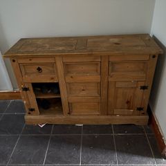 solid oak cabinet