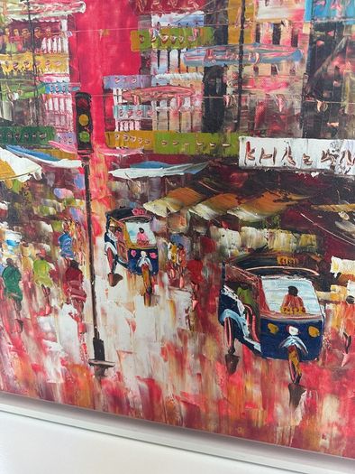 Asian style city scene painting