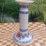 Beautiful Nicholas Mosse Tall Candlestick in the Popular but Discontinued Kilfane Rose Pattern, Circa 1996-2004, Number Two of Two Available Image 5