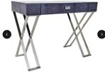 RV Astley Shagreen Glass Dressing Makeup Table rrp 1400