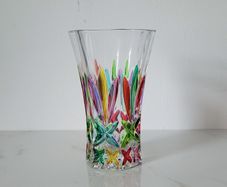 Vintage Due Zeta art glass vase