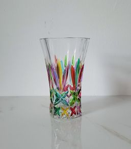 Vintage Due Zeta art glass vase