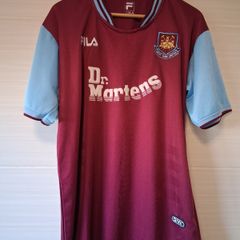 West Ham United Jersey. Official Fila Mens Home Jersey From Seasons 2001/2003. Authentic Original From The Time. Collect In Dublin Or Receive Via Post.