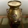 An Antique Japanese Meiji Period Brass And Copper Miniature Vase Image 9