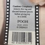 Vintage Disneyworld Winnie The Pooh Teddy Bear Soft Toy Plush Plushie Tagged 1980's Image 7