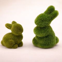 Moss Effect Bunny Ornament - Free Post