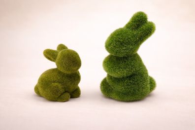 Moss Effect Bunny Ornament - Free Post