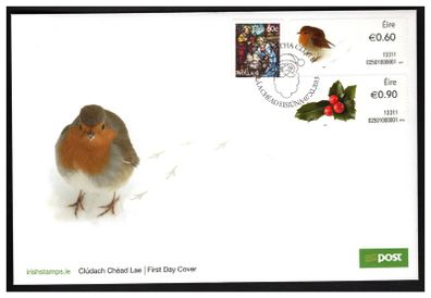 2013 Ireland Christmas Commemorative Stamps An Post First Day Cover (FDC)