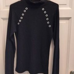 black long sleve ring design top size 12