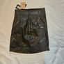 Twinset Milano Black Faux Leather Skirt Image 9