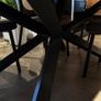 200cm Smoked Oak Dining Table Like New Image 5