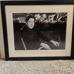 Framed Leonard Cohen Print