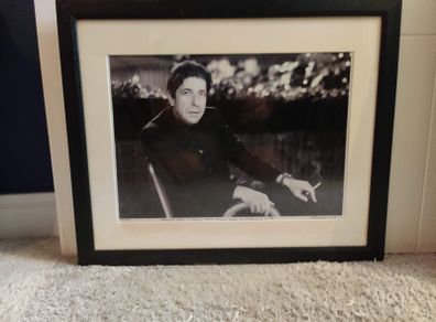 Framed Leonard Cohen Print