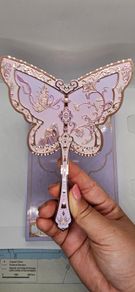 Flower Knows Butterfly Handheld Mirror in Purple