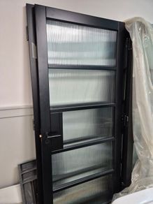 Black wooden door 2030/865