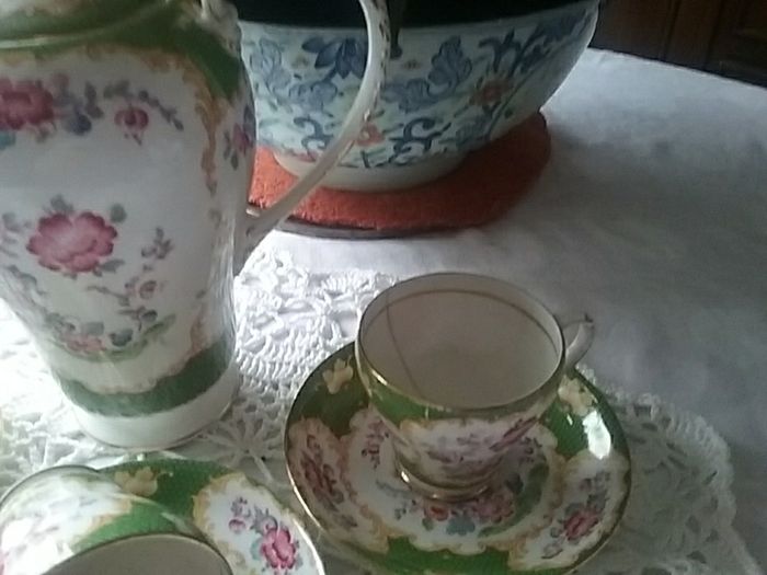 Rare A.B.J. Grafton China Coffee Part Set "Canton"