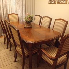 Table and 8 chairs