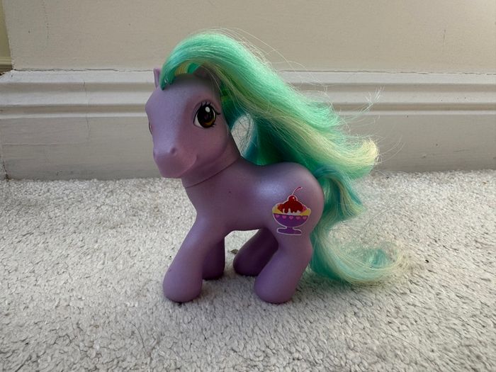 Vintage G3 My Little Pony Hasbro Lickity-Split Purple Body 2002 Used Please see pictures
